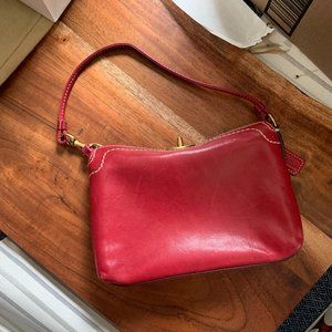 Small Red Coach Wristlet
